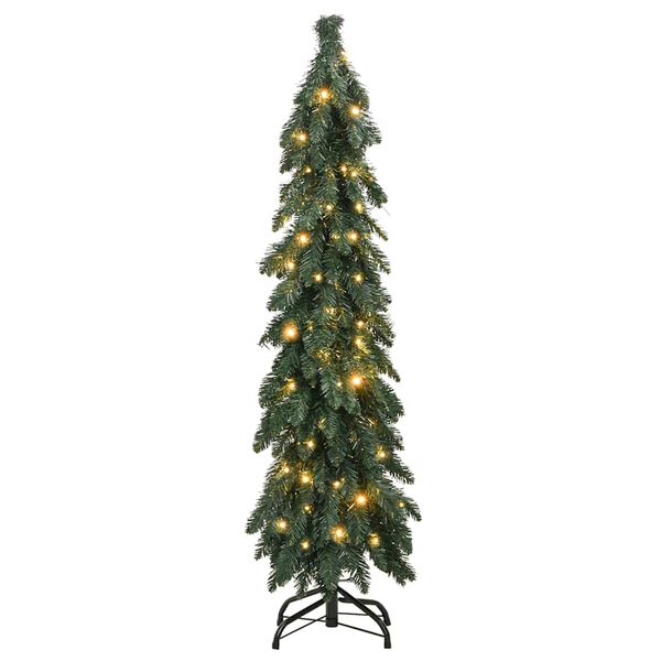 vidaXL K&uuml;nstlicher Weihnachtsbaum mit Beleuchtung 60 LEDs 120 cm