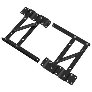 vidaXL Bettliftmechanismus 2 pcs Schwarz 340 x 95 x 40 mm Eisen