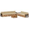 vidaXL Outdoor-Sofagarnitur 8 stk. Natur und Beige