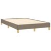 vidaXL Boxspringbett mit Matratze & LED Taupe 120x190 cm Stoff