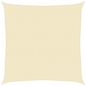 vidaXL Sonnensegel 160 g/m&sup2; Creme 5x5 m HDPE