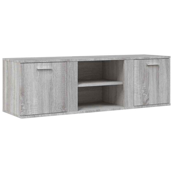 vidaXL TV-Schrank Grau Sonoma 120x34x37 cm Holzwerkstoff