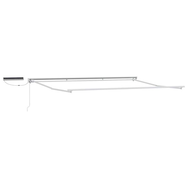 vidaXL Elektrische ausziehbare Markise Wei&szlig; 4 x 2 m