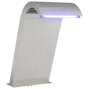 vidaXL Poolbrunnen Silber 47 x 31 x 60 cm Edelstahl