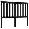 vidaXL Kopfteil Schwarz 126x6x101 cm Massivholz Kiefer