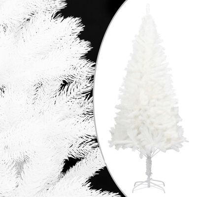 vidaXL Künstlicher Weihnachtsbaum Naturgetreue Nadeln Weiß 240 cm