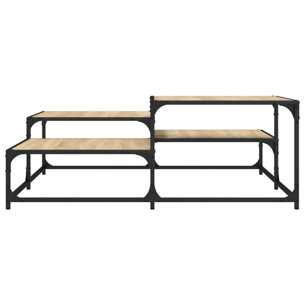 vidaXL Couchtisch Sonoma-Eiche 107x107x40 cm Holzwerkstoff