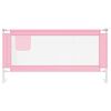 vidaXL Kleinkind-Bettschutzgitter Rosa 180x25 cm Stoff
