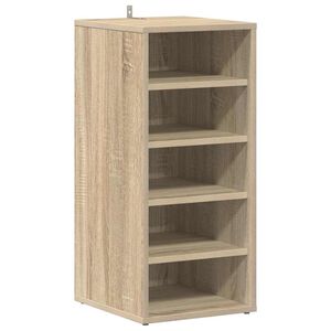 vidaXL Schuhschrank Sonoma-Eiche 31,5x35x70 cm Holzwerkstoff