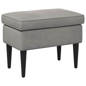 vidaXL Hocker Hellgrau 55 x 35 x 41 cm Samt