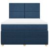 vidaXL Boxspringbett mit Matratze Blau 140x200 cm Stoff
