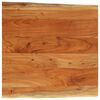 vidaXL Tischplatte 80x80x3,8 cm Rechteckig Massivholz Akazie Baumkante