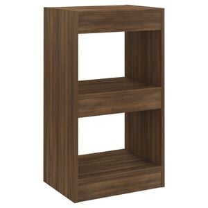 vidaXL B&uuml;cherregal/Raumteiler Braun Eichen-Optik 40x30x72 cm