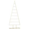 vidaXL Metall Weihnachtsbaum Gold 181 cm Pulverbeschichteter Stahl