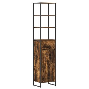 vidaXL Badezimmerschrank Raucharbe 40 x 30 x 180 cm Holzwerkstoff