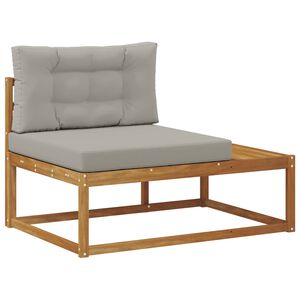 vidaXL Outdoor Endsofa Natur 115 x 83 x 73 cm Massivholz Akazie