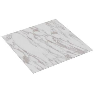 vidaXL Selbstklebende Bodenplanken Wei&szlig; und Braun 30,5 x 30,5 cm