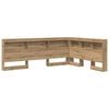 vidaXL Aufbewahrungskopfteil Artisan-Eiche 140 cm Holzwerkstoff