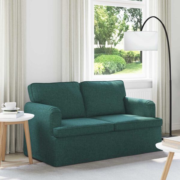 vidaXL Sofa Dunkelgr&uuml;n Gesamtabmessungen: 144 x 80 x 85 cm (B x T x H)