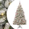 vidaXL K&uuml;nstlicher Weihnachtsbaum 180 cm 300 LEDs Warmes Wei&szlig;