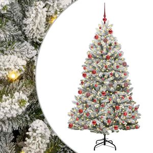 vidaXL K&uuml;nstlicher Weihnachtsbaum 180 cm 300 LEDs Warmes Wei&szlig;