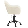 vidaXL Esszimmerstuhl Drehbar Creme Samt