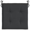 vidaXL Gartenstuhl-Kissen 2 Stk. Schwarz 50x50x3 cm Oxford-Gewebe