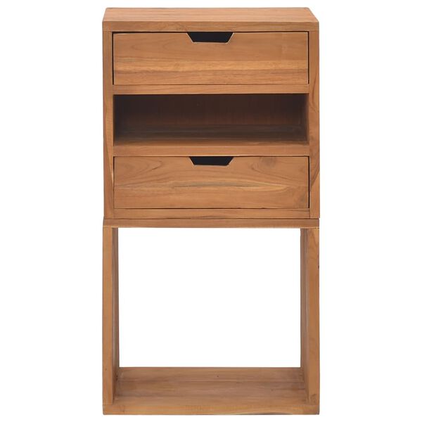 vidaXL Beistellschrank 40x30x76 cm Teak Massivholz