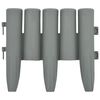 vidaXL Rasenkanten 36 Stk. Grau 10 m PP