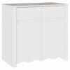 vidaXL Sideboard Drammen Weiß 79 x 43 x 75,5 cm Massivholz Kiefer