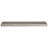 vidaXL Loggia Wandregale 4 Stk. Betongrau 80x15x4 cm MDF