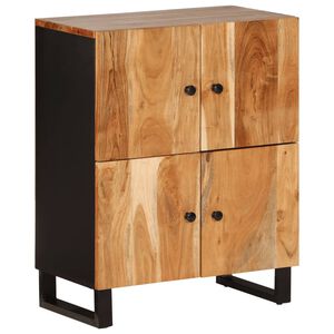 vidaXL Sideboard mit 4 T&uuml;ren 60x33x75 cm Massivholz Akazie