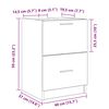 vidaXL Badezimmerschrank Artisan-Eiche 40 x 37 x 59 cm Holzwerkstoff