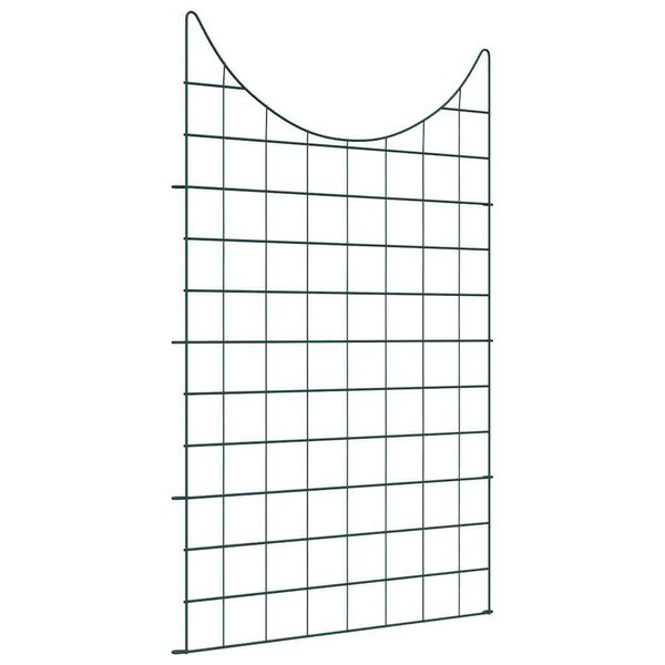 vidaXL Teichzaun Set 8 pcs Gr&uuml;n 50 x 80 cm Stahl