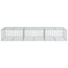 vidaXL Gabione mit Deckel 300x100x50 cm Verzinktes Eisen