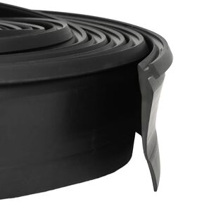vidaXL Garage T&uuml;rdichtung Schwarz 52 x 2 mm 5,5 m PVC