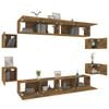 vidaXL 8-tlg. TV-Schrank-Set Räuchereiche Holzwerkstoff