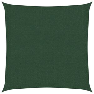 vidaXL Sonnensegel 160 g/m&sup2; Dunkelgr&uuml;n 2,5x2,5 m HDPE