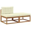 vidaXL Sectional Sofa Einheiten mit Kissen 2 St&uuml;ck Natur