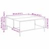 vidaXL Couchtisch Altholz 80 x 80 x 36,5 cm Holzwerkstoff