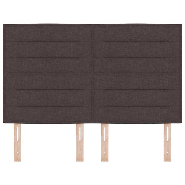 vidaXL Kopfteil mit Kopfteil Dunkelbraun 160 cm Kunstleder