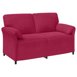 vidaXL 2-Sitzer Sofa Weinrot 158 x 83 x 95 cm Samt