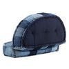 vidaXL Pouf Rund 100x20 cm Denim Patchwork