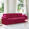 vidaXL Sofa Weinrot 228 x 78 x 80 cm Samt