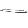 vidaXL Manueller Markisenrahmen mit LEDs Anthrazit 4 x 3 m Aluminium