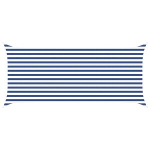 vidaXL Sonnensegel Blau und Wei&szlig; 4,5 x 2 m 100 % Polyester Oxford