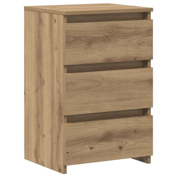 vidaXL Nachttische 2 Stk. Artisan-Eiche 40x35x62,5 cm Holzwerkstoff