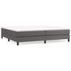 vidaXL Boxspringbettgestell Grau 200x200 cm Kunstleder