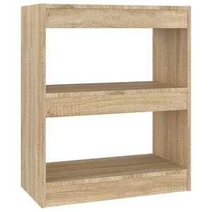vidaXL B&uuml;cherregal/Raumteiler Sonoma-Eiche 60x30x72 cm