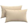 vidaXL Sofakissen 2 stk. Stoff Creme 50 x 30 cm
